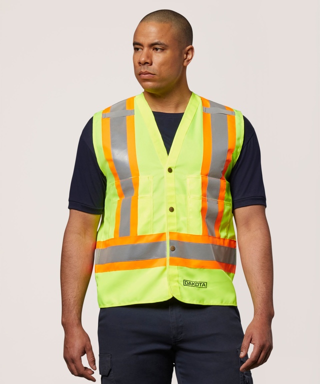 Gilet haute visibilité de catégorie 2 Dakota Workpro Series, pour hommes