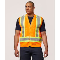 Gilet haute visibilité de catégorie 2 Dakota Workpro Series, pour hommes Front_Flat