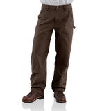 Carhartt Men's Loose Straight Washed Duck Double-Front Dungarees Front_Flat