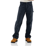 Carhartt Men's Flame Resistant Loose Straight Canvas Pants Front_Flat