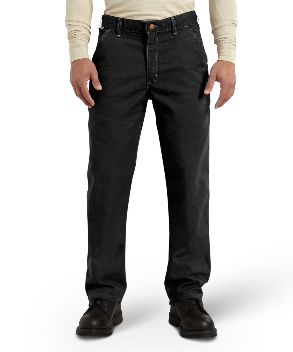 Carhartt Pantalon de travail ignifuge en coutil lavé pour hommes