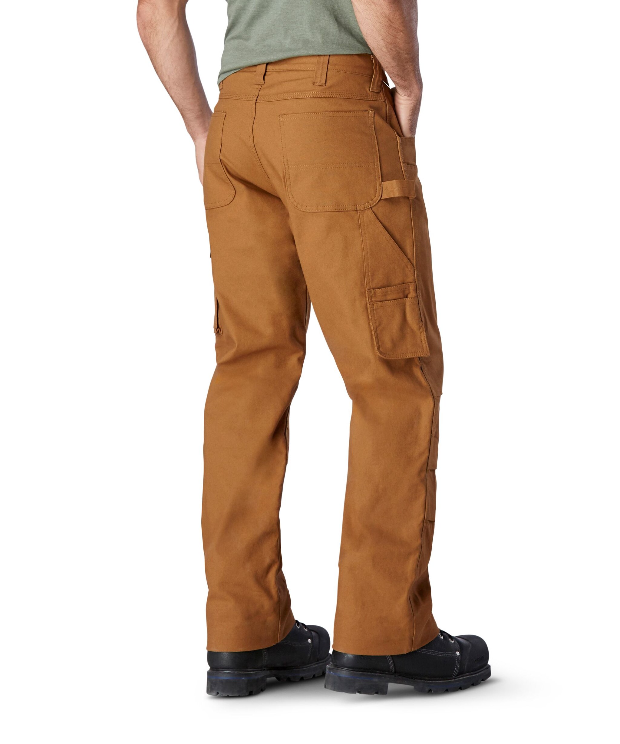 Dakota Men's Fleece Lined Stretch Duck Work Pant Marks