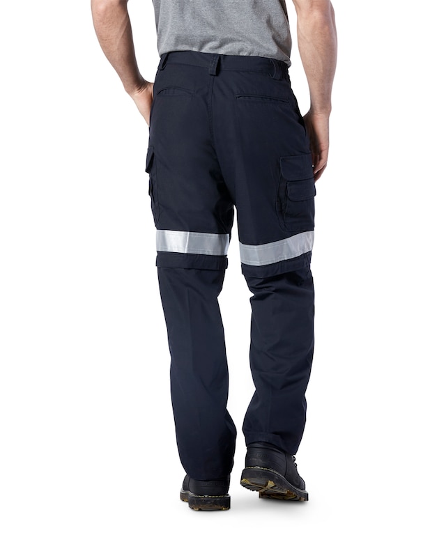 Coolworks Men's Ventilated Poly Cotton Work Pants with Reflective Tape