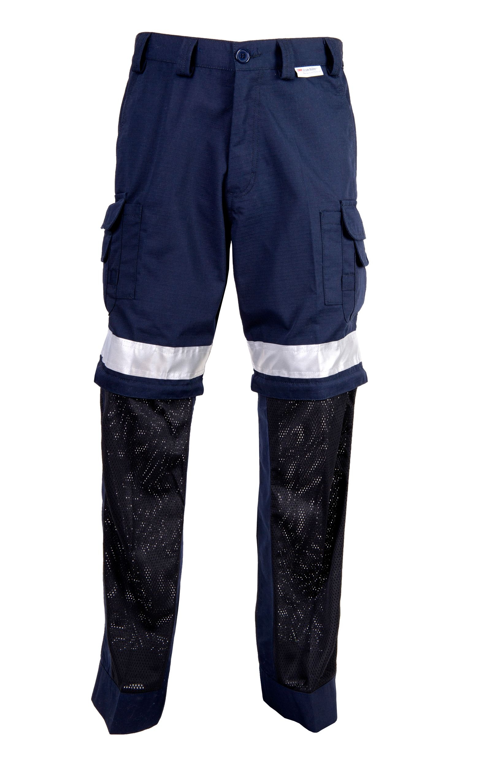 Coolworks Men's Ventilated Poly Cotton Work Pants with Reflective Tape