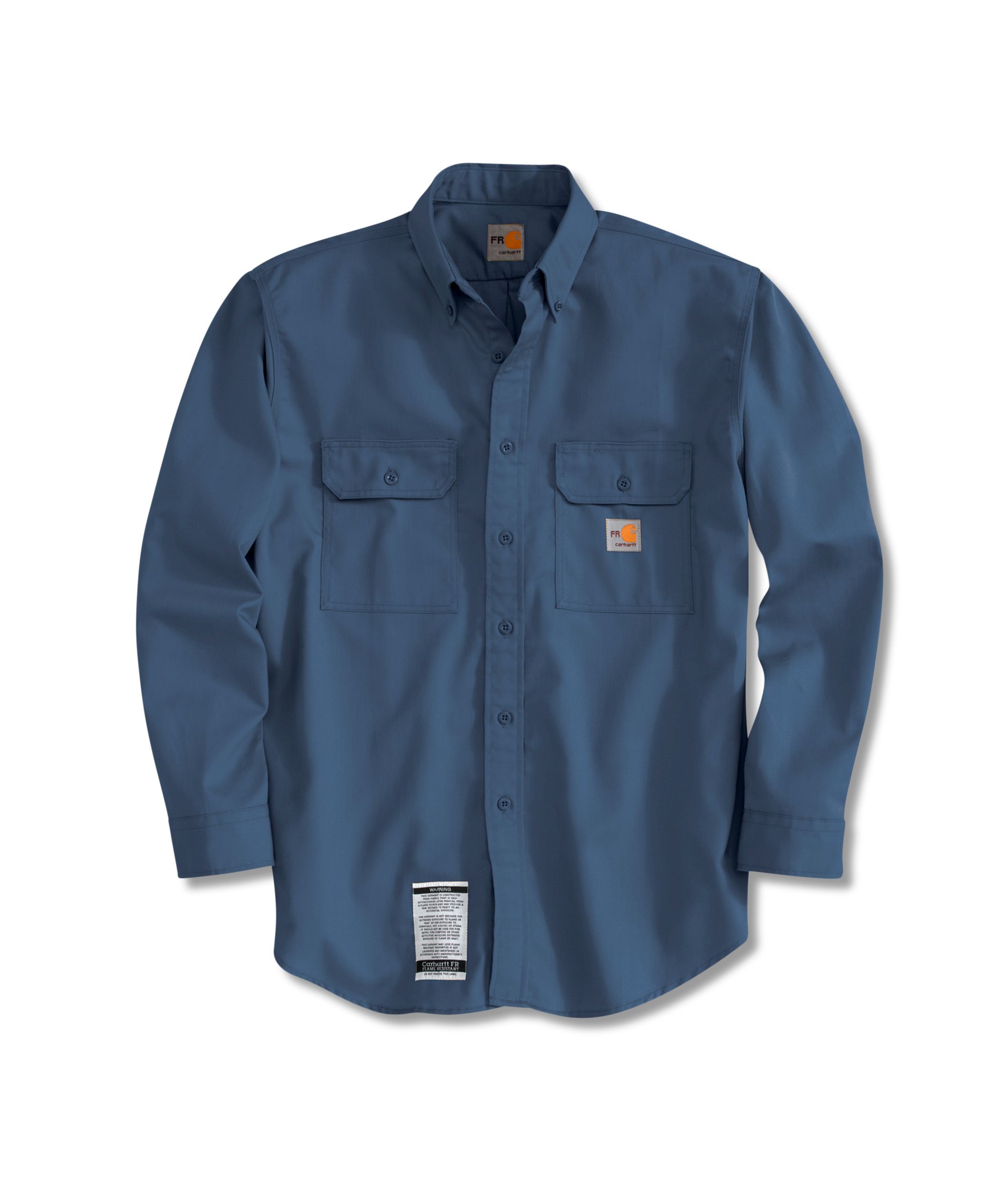 Carhartt Men's Flame Resistent Button Down Twill Shirt with Chest Pockets