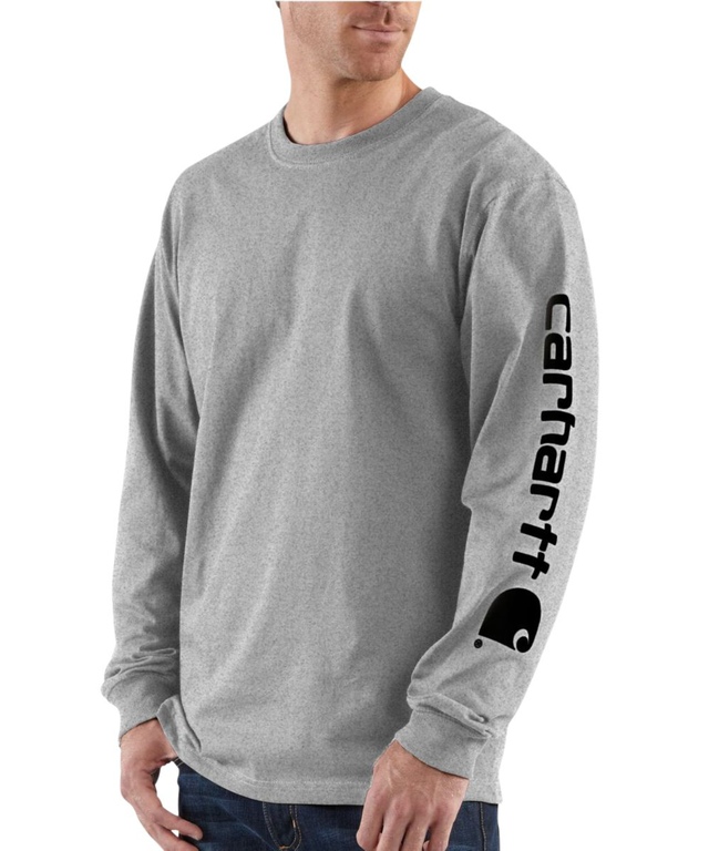 T-shirt graphique à manches longues pour hommes