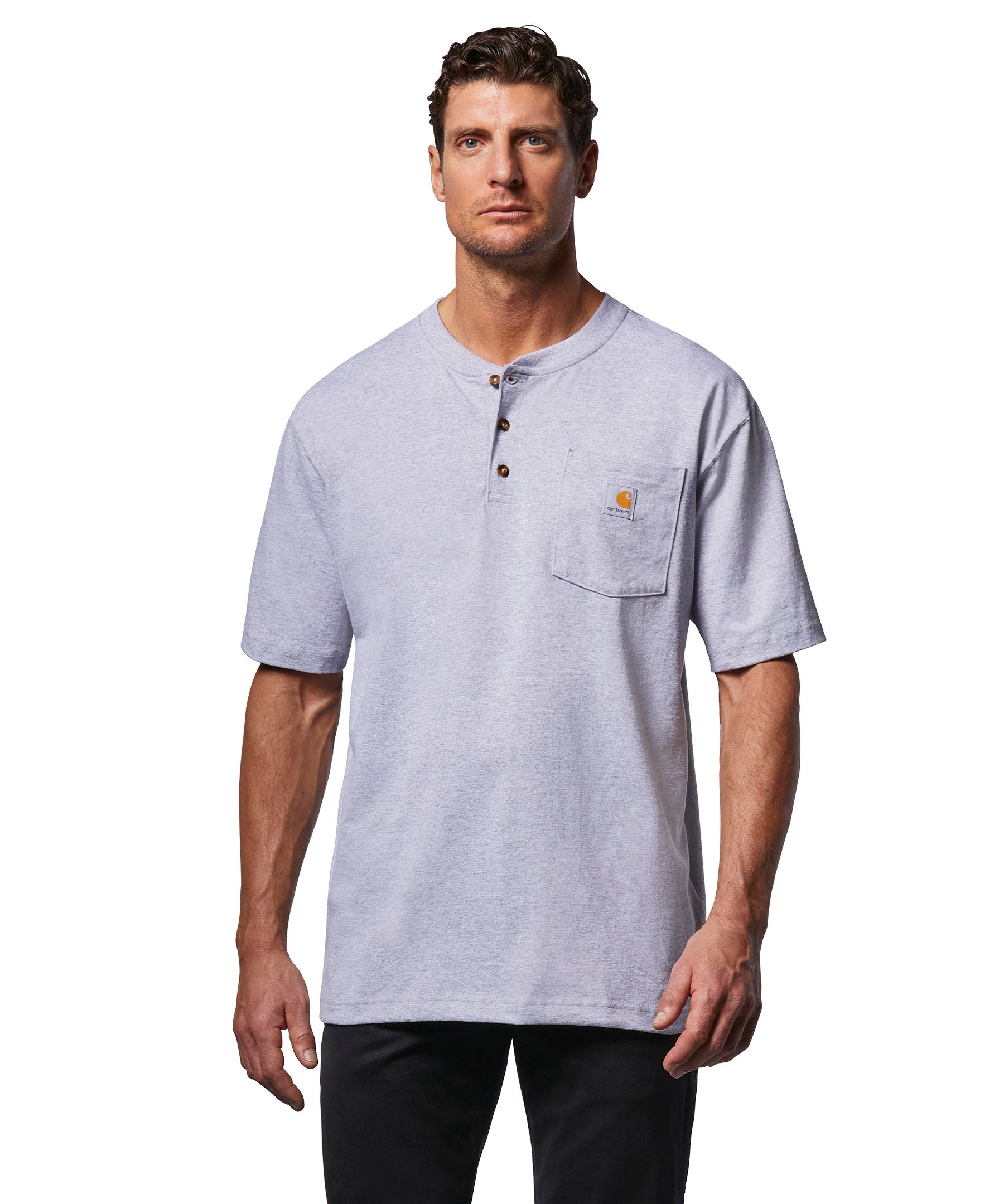 Carhartt Men's Workwear Short Sleeve Henley With Pocket