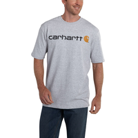 Carhartt Men's Signature Logo Loose Fit Graphic T Shirt Front_Flat