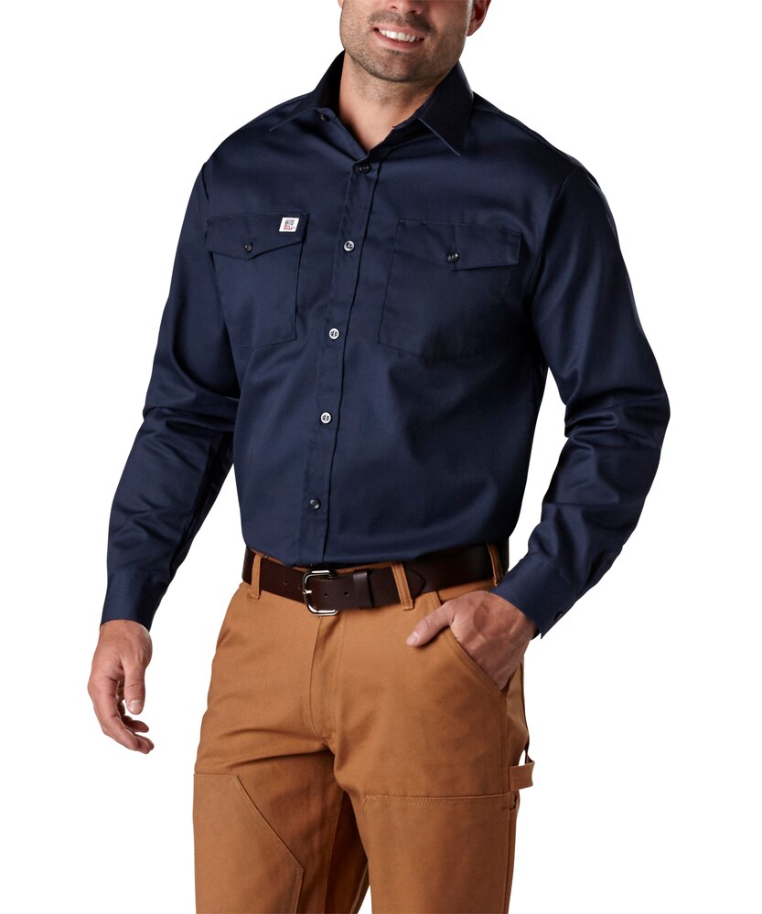 Big Bill Men's LongSleeve Button Work Shirt Marks