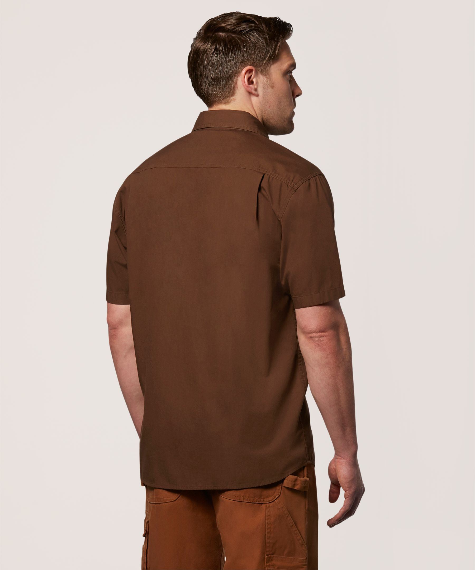 Dakota WorkPro Series Men's Short Sleeve Cotton Canvas Relaxed Fit Contractor Shirt