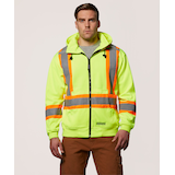 Dakota WorkPro Series Men's Hi-Visibility Lined Full Zip Hoodie Front_Flat