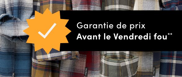 Garantie de prix Avant le Vendredi fou 