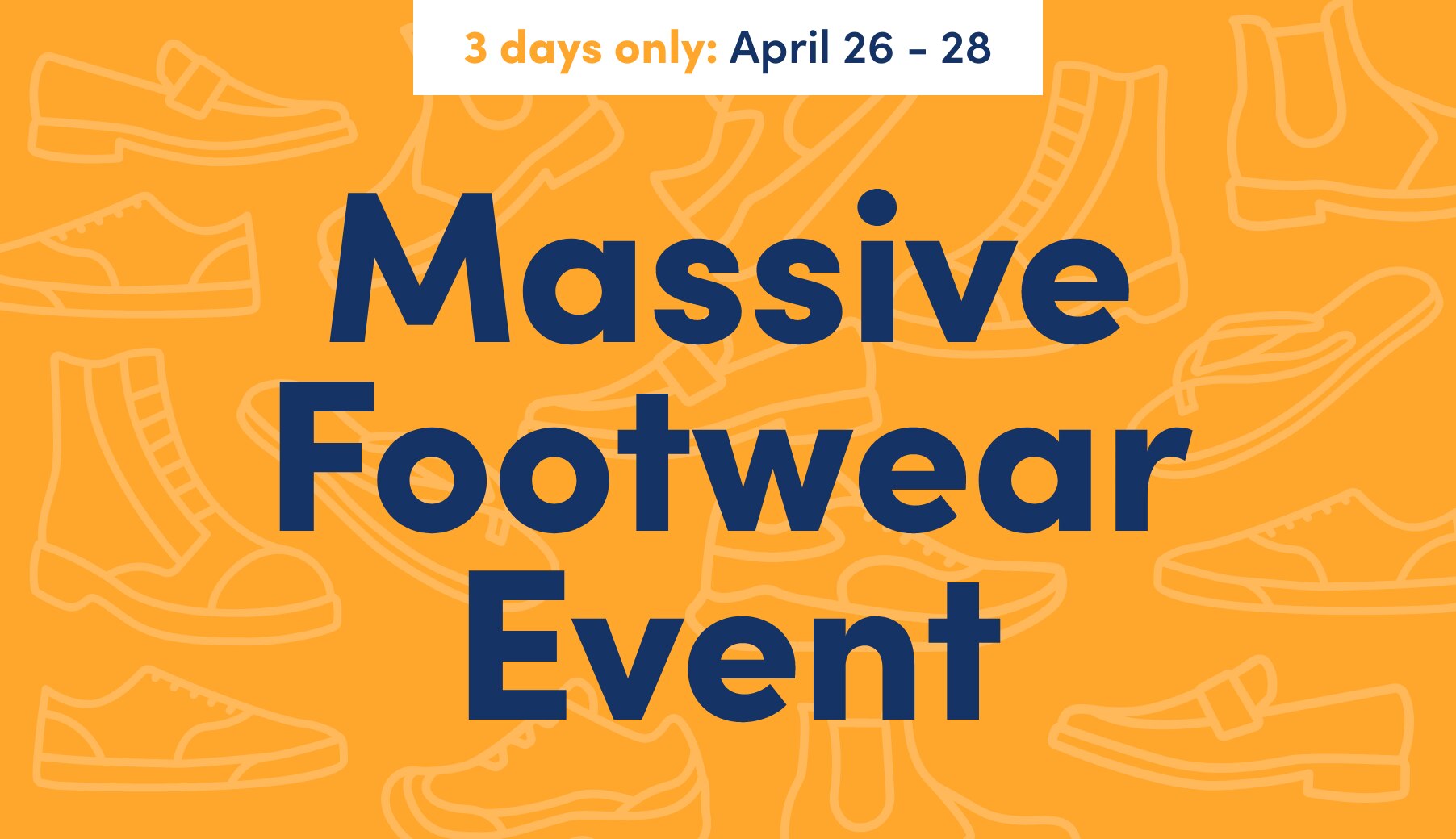 massive footwear event