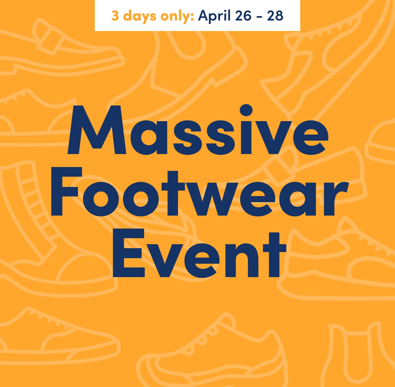 massive footwear event