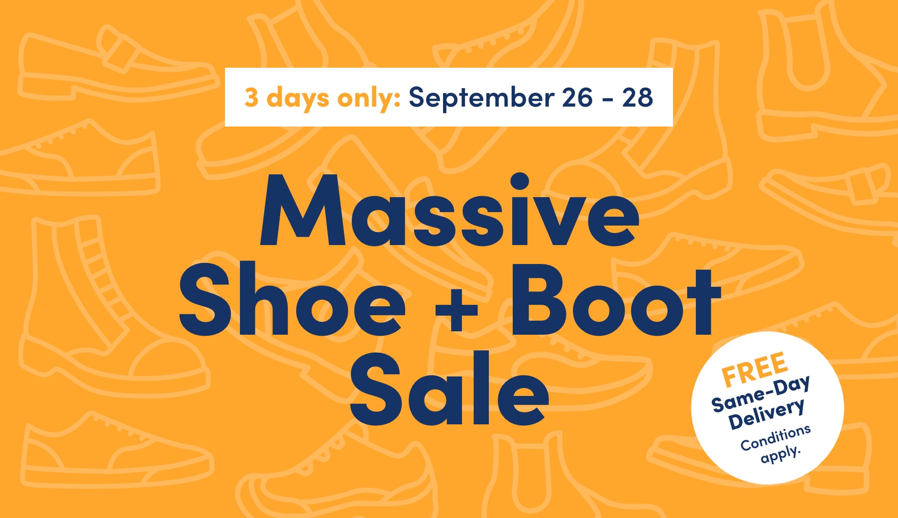 Massive footwear sale