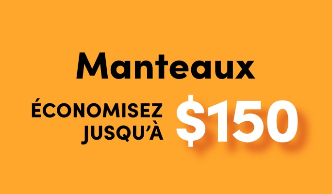 Vestes économisez jusqu'à 150 $​