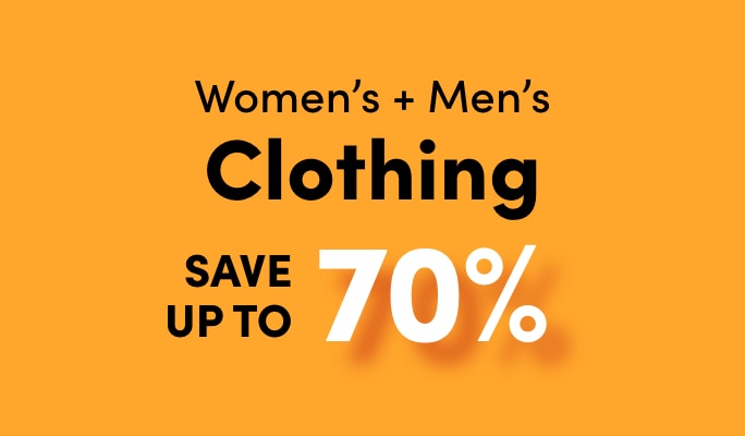 Clothing Save up to 70%