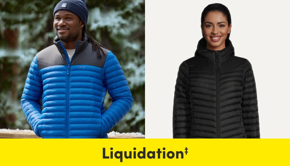 Liquidation‡ manteaux d'hiver, vêtements et plus économisez jusqu'à 50 % sur notre prix courant