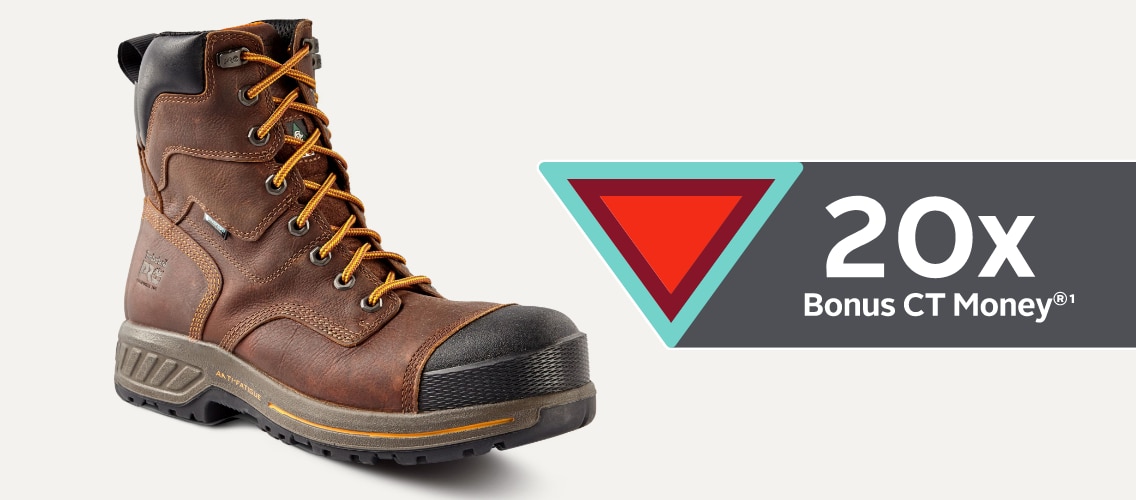 Save 20% on Select Men's Timberland PRO Safety Footwear  + Triangle Rewards® Exclusive Offer 20x Bonus CT Money®*