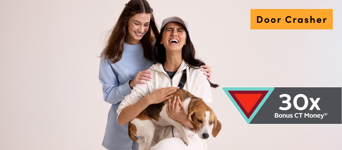 Door Crasher Save 30% on All Regular Priced Women's Shambhala Clothing + Triangle Rewards® Exclusive Offer 30x Bonus CT Money®*