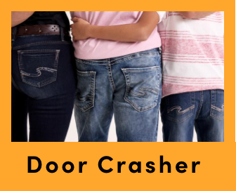 Door Crasher Save 40% on All Regular-Priced Women's, Men's + Kids' Silver Jeans, Jean Crops, Jean Shorts + Clothing 