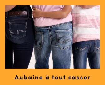 AUBAINE À TOUT CASSER Tous les jeans, jeans courts, jeans et vêtements Silver pour femmes, hommes et enfants à prix courant économisez 40 %