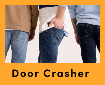 Door Crasher Save 40% on Men’s Denver Hayes Jeans + Jean Shorts