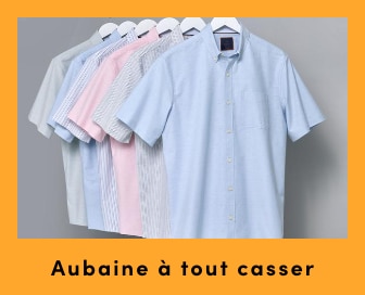 AUBAINE À TOUT CASSER Chemise à manches courtes et chemise boutonnée Oxford Denver Hayes pour hommes à prix courant en solde à 20 $