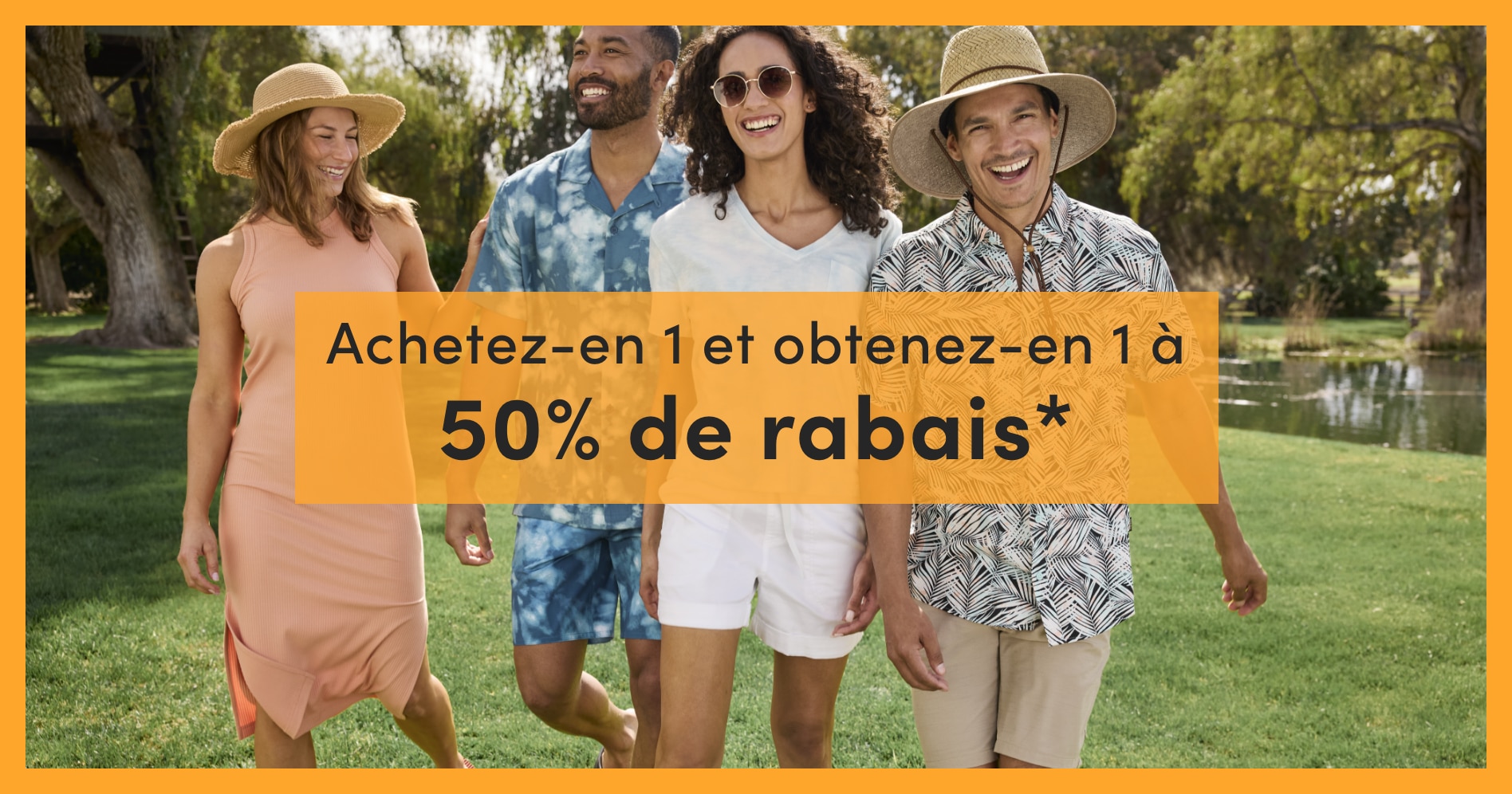 Vêtements pour femmes et pour hommes achetez-en 1 et obtenez-en 1 à 50% de rabais*