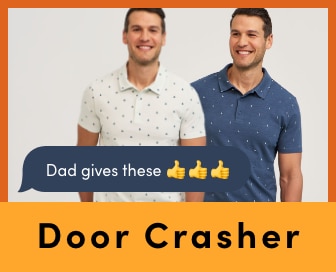 Door Crasher Save up to 60% on Men's Clothing