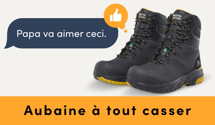 AUBAINE À TOUT CASSER Chaussures de sécurité économisez jusqu'à 75 $