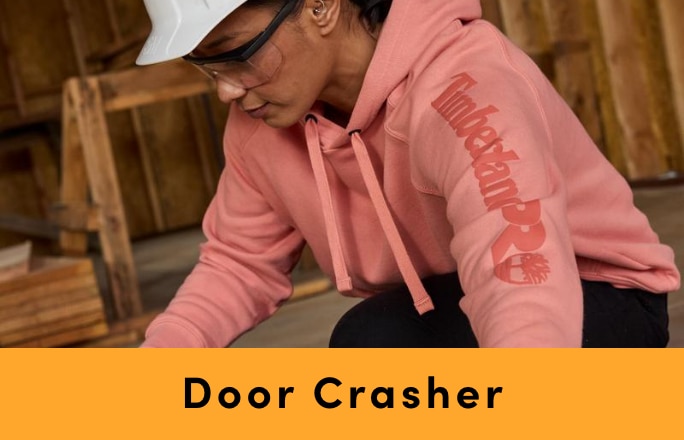 Door Crasher Save up to 40% on Workwear