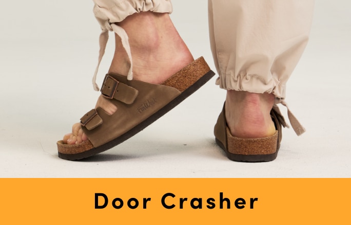 Door Crasher Women's + Men's FarWest Cork Sandals Sale $49.99 