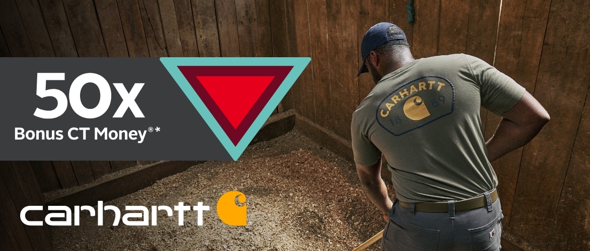 Collect Bonus CT Money®* faster when you purchase Carhartt® products