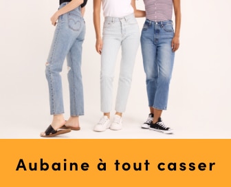 AUBAINE À TOUT CASSER Jeans, vestes en jeans, pantacourts et shorts en jean pour femmes, hommes et enfants achetez-en 1 et obtenez-en 1 à 50% de rabais*