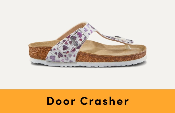 Door Crasher Save up to 40% on Kids' Shoes