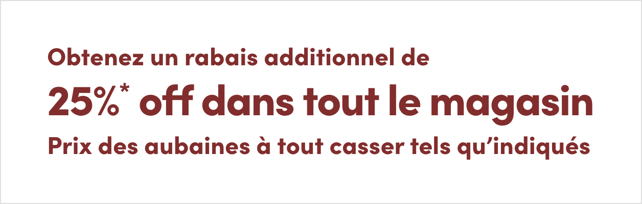 Solde de 3 jours dans tout le magasin