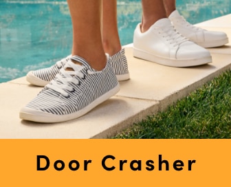 Door Crasher Save up to 40% on Footwear