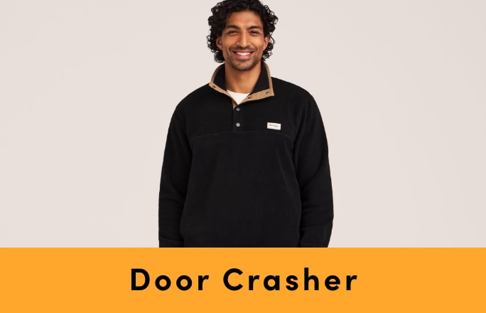 Door Crasher Save up to 50% on Men's Clothing