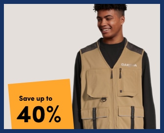 Door Crasher Save up to 40% on Workwear