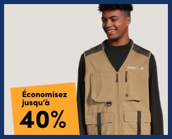 Aubaine à Tout Casser Vêtements de travail économisez jusqu'à 40 %