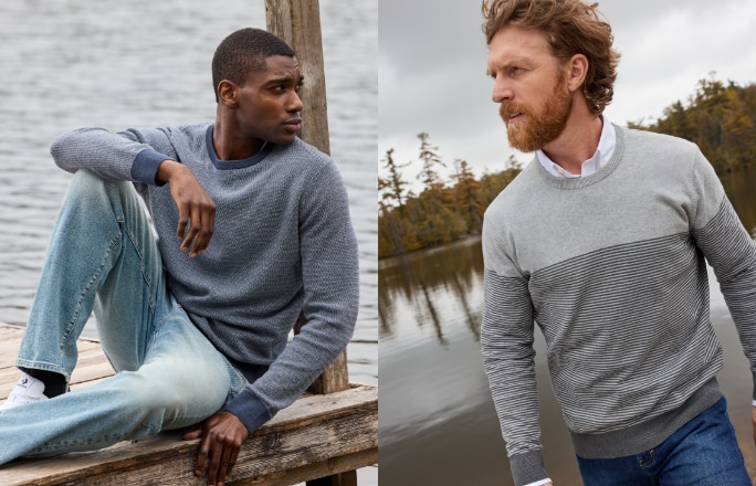 Buy one get one 50% OFF* Men's Denver Hayes Soft Cotton Sweaters