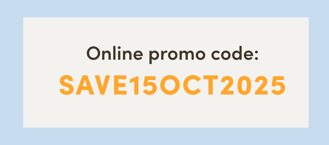 Save $15 when you spend $100 or more1