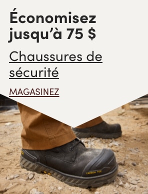 Aubaine à Tout Casser Chaussures de sécurité économisez jusqu'à 75 $