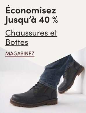 Aubaine à Tout Casser Chaussures et Bottes économisez jusqu'à 40 %