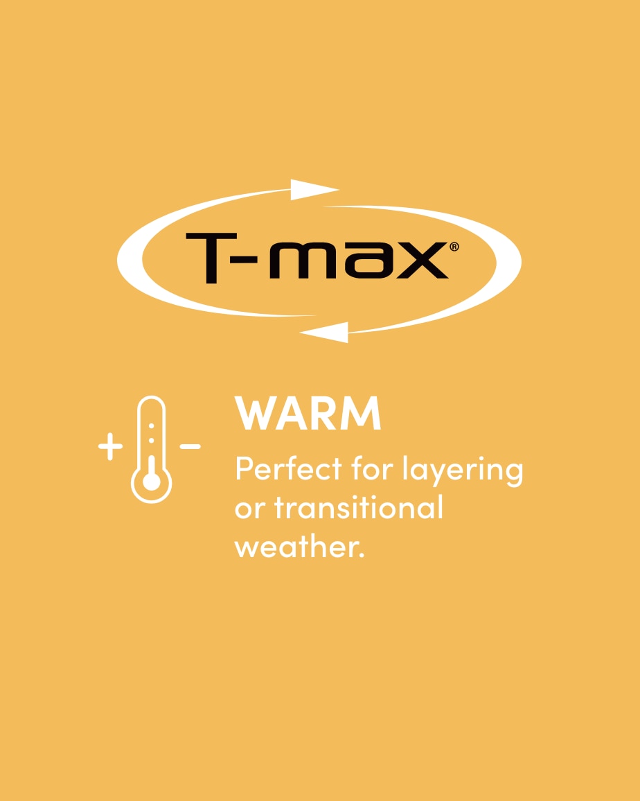 Warm. Perfect for layering  or transitional weather.