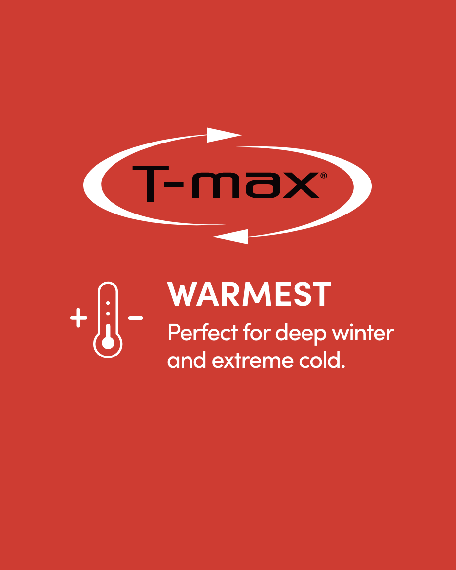 Warmest. Perfect for deep winter and extreme cold.