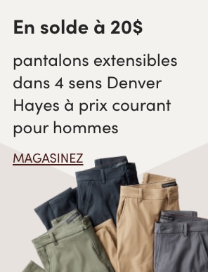 Tous les pantalons extensibles dans 4 sens Denver Hayes à prix courant pour hommes en solde à 20$