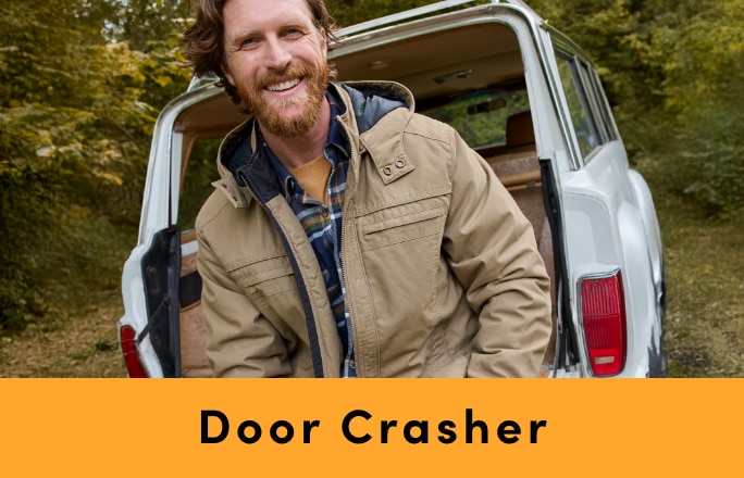 Door Crasher All Regular-Priced Men's WindRiver Fleece-Lined Cotton Jacket $99.99