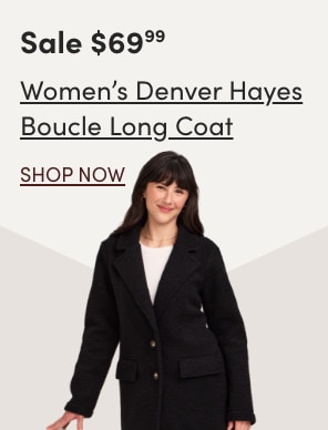 Women's Denver Hayes Boucle Long Coat Sale $69.99